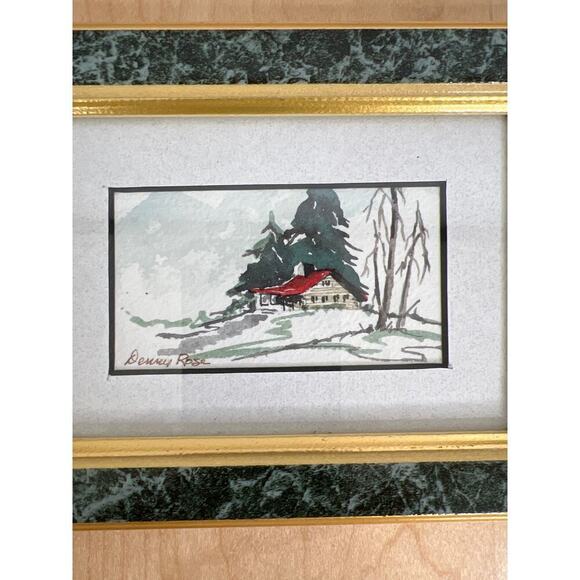 Denny Rose Colorado Cabin - Watercolor Artwork - Picture 2 of 3